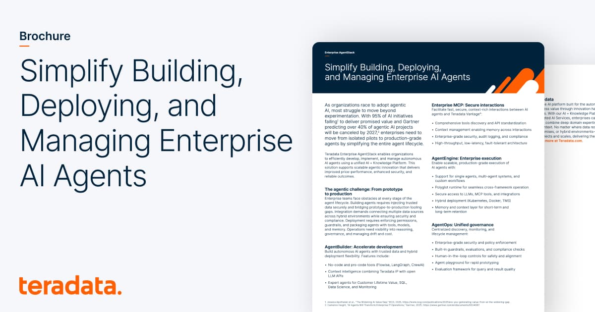 Enterprise AgentStack | Teradata
